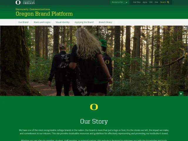 University of Oregon guidelines: Oregon Brand Platform