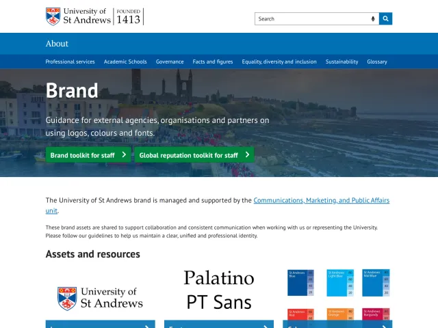 University of St Andrews guidelines: Brand