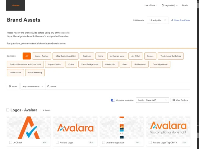 Avalara brand portal: Brand Assets Official Digital Assets