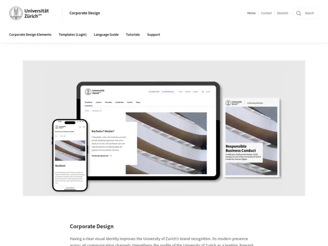 University of Zurich guidelines: Corporate Design