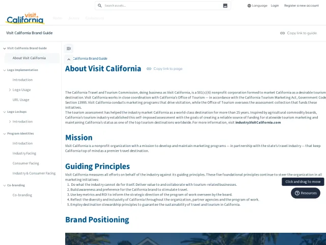 Visit California guidelines: Visit California Brand Guide