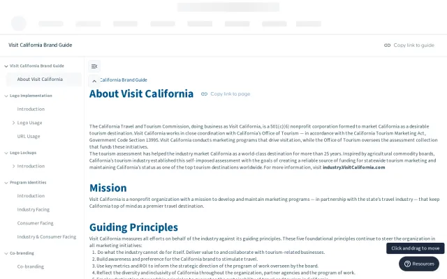Visit California guidelines: Visit California Brand Guide