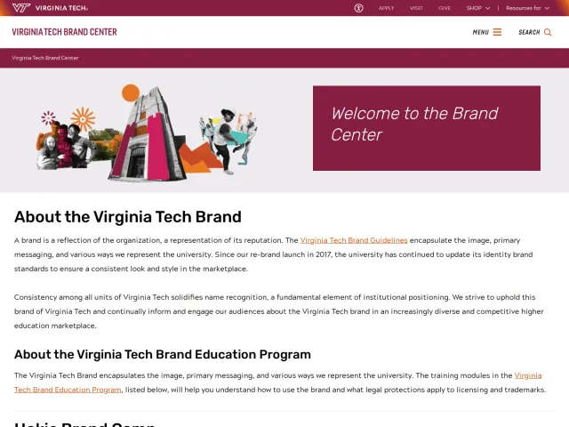 Virginia Tech guidelines: Virginia Tech Brand Center