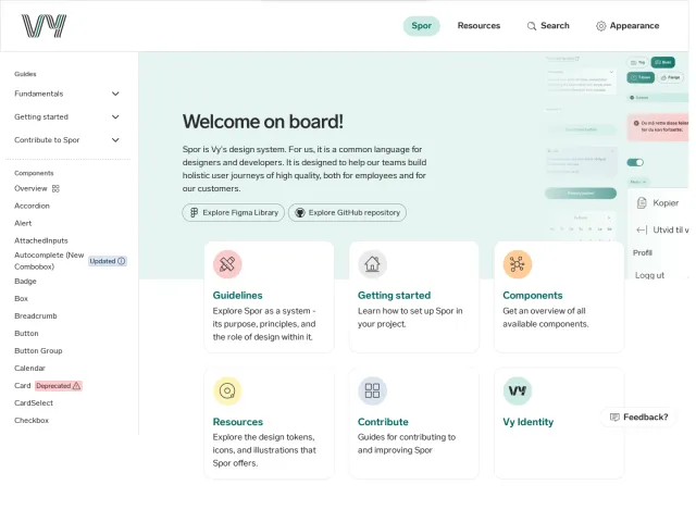 Vy guidelines: Vy Designmanual