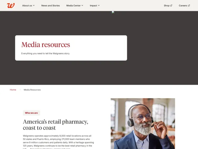 Walgreens press & asset kit: Walgreens Media Resources
