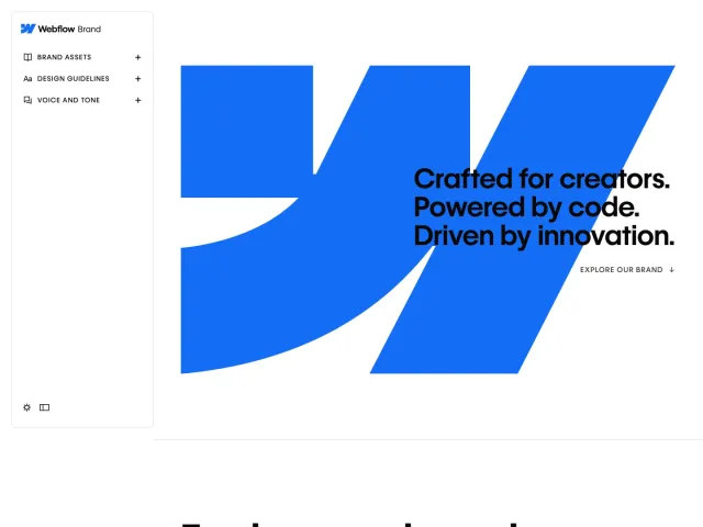 Webflow guidelines: Brand