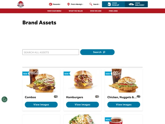 Wendy's press & asset kit: Brand Image Assets for the Media
