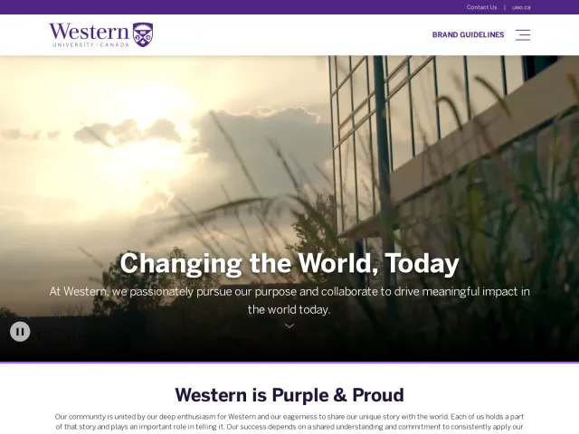 Western University guidelines: Brand Guidelines
