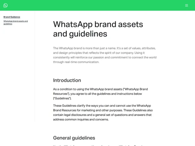WhatsApp guidelines: WhatsApp brand assets and guidelines