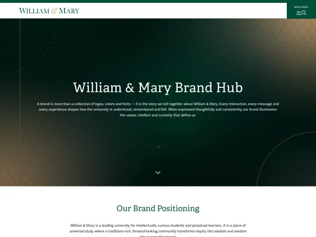 William & Mary guidelines: William & Mary Brand Hub