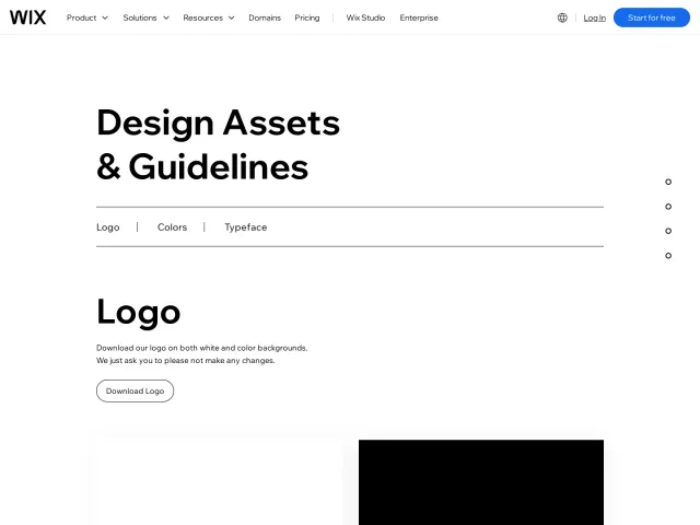 Wix guidelines: Design Assets & Guidelines