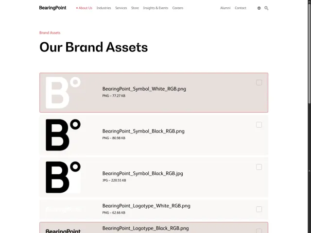 BearingPoint press & asset kit: Brand Assets