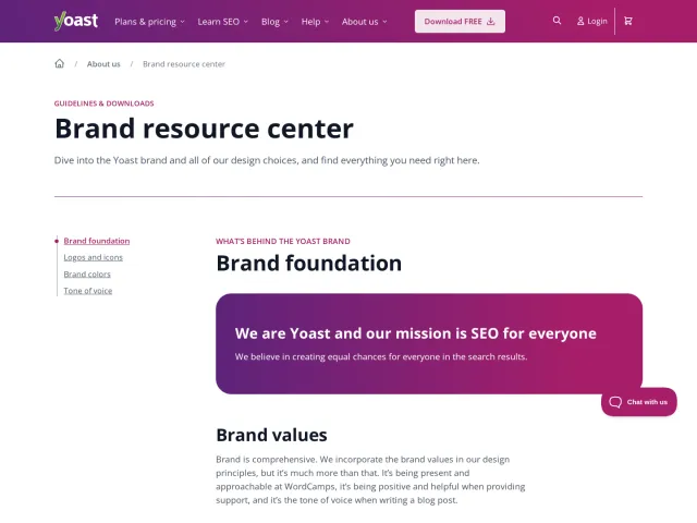 Yoast guidelines: Brand resource center • Yoast