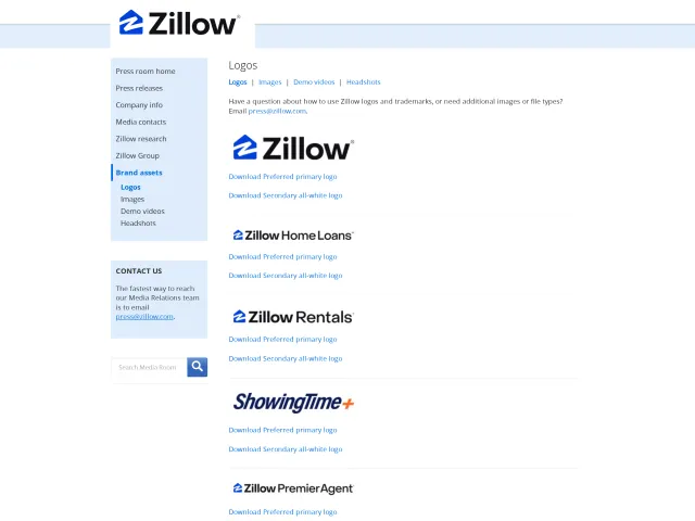 Zillow press & asset kit: Zillow MediaRoom