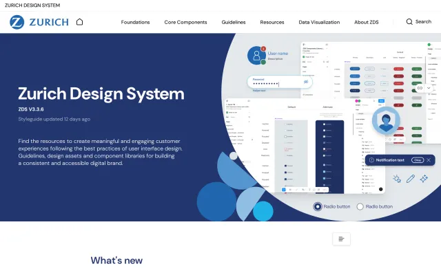 Zurich Insurance guidelines: Zurich Design System
