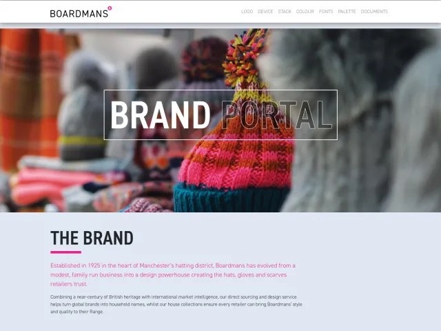 Boardmans guidelines: Boardmans Design Brand Portal