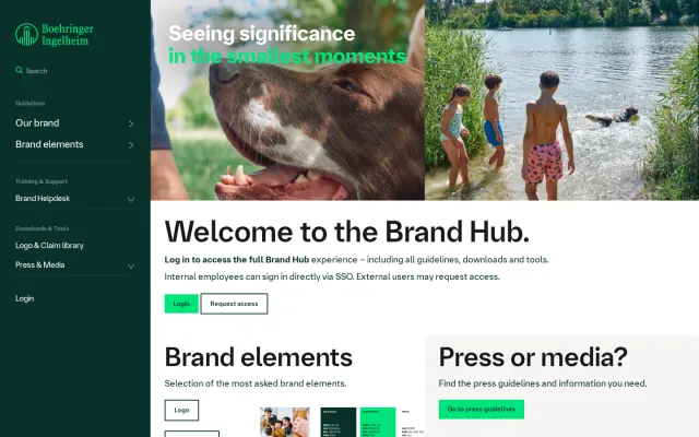 Boehringer Ingelheim brand portal: Home