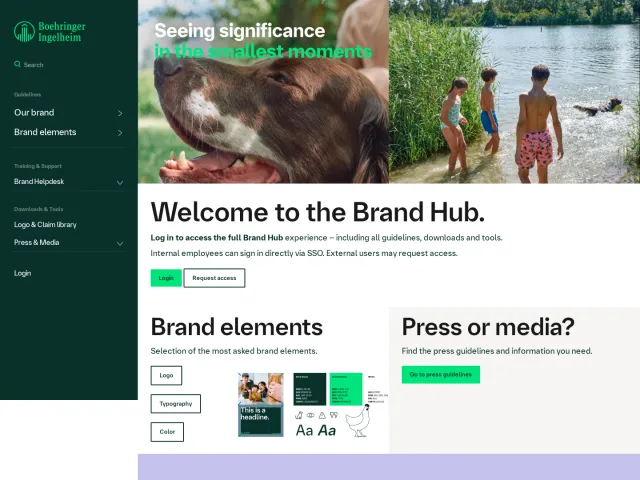Boehringer Ingelheim brand portal: Home